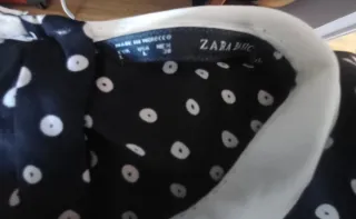 Vestito ZARA Nero a Righe Bianche Taglia L