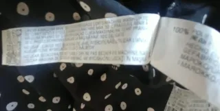 Vestito ZARA Nero a Righe Bianche Taglia L