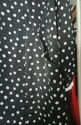 Vestito ZARA Nero a Righe Bianche Taglia L