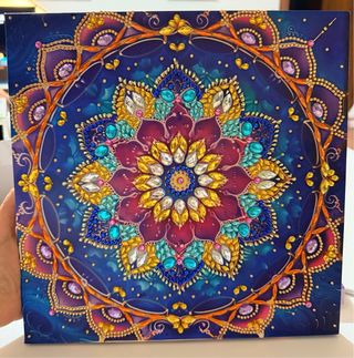 Quadro Diamond Art Blu Viola