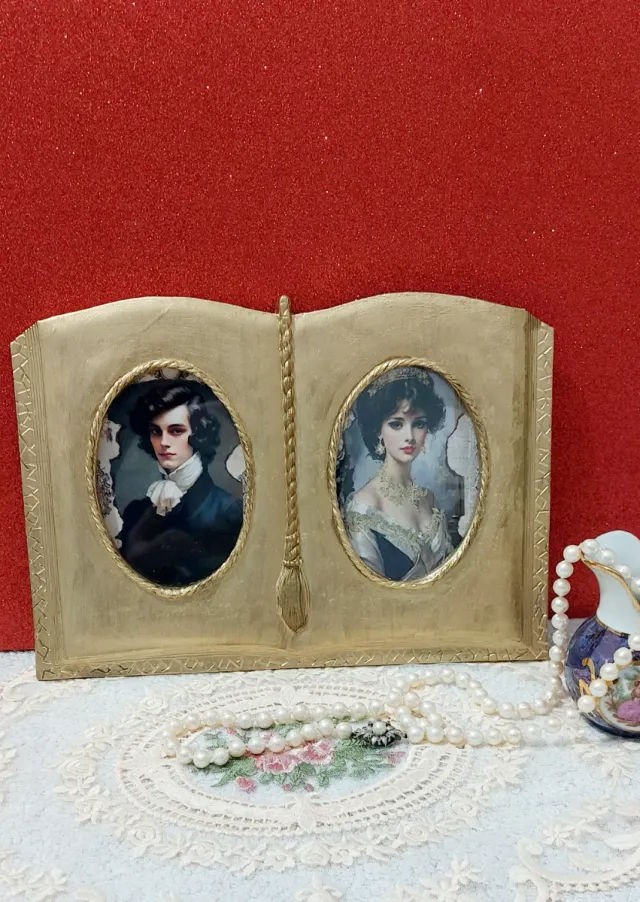 Marco Doble Vintage Dorado