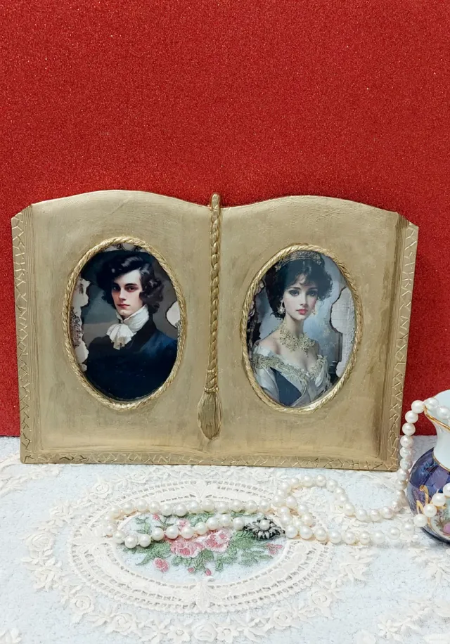 Marco Doble Vintage Dorado