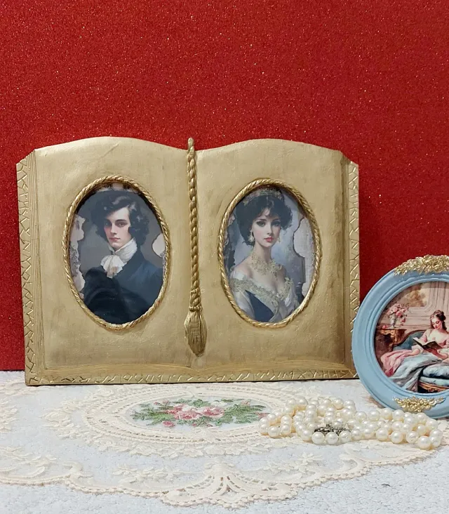 Marco Doble Vintage Dorado