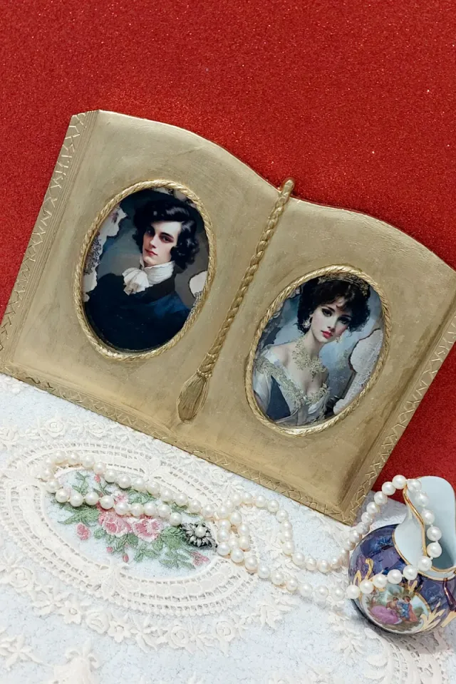 Marco Doble Vintage Dorado