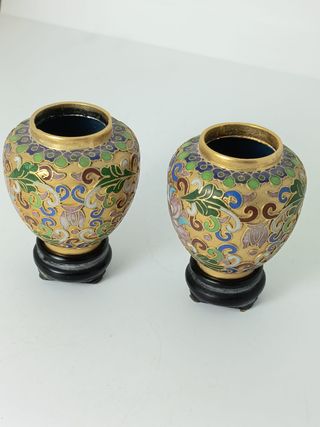Vasi Cinesi Cloisonné Champlevé