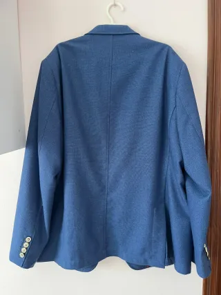 Chaqueta de entretiempo azul hombre