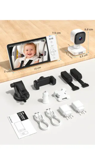 Cámara de Vigilancia Bebé GHB 5 HD