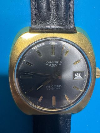 Longines Record Automatico Vintage Oro Grigio
