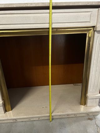 Chimenea de mármol vintage clásica