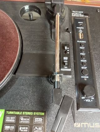 Giradischi portatile Muse MP3 con batteria e altoparlante