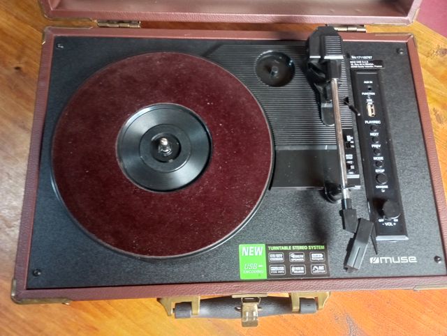 Tocadiscos Portátil Muse Maleta Vintage