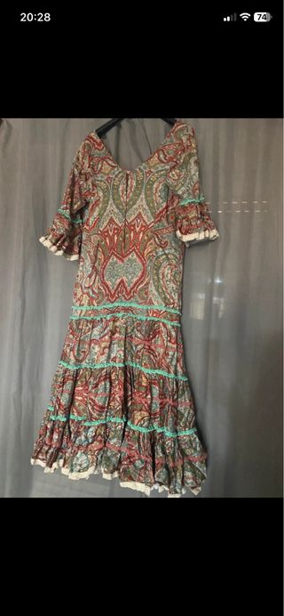Vestido Flamenca Talla 44 Multicolor
