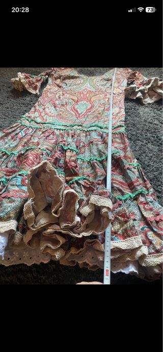 Vestido Flamenca Talla 44 Multicolor