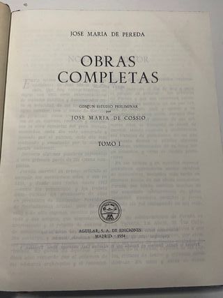 Jose María de Pereda - Obras Completas I y II