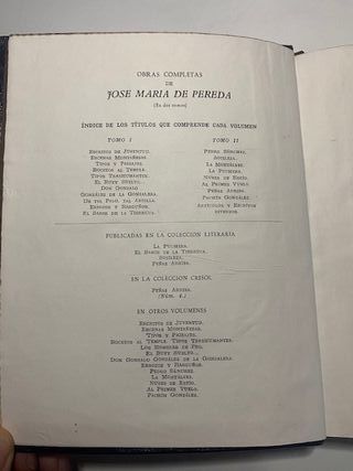 Jose María de Pereda - Obras Completas I y II