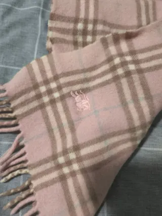 Bufanda Burberry Cachemira Rosa Beige