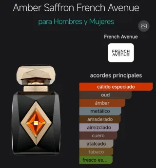 French Avenue Amber Saffron Perfume