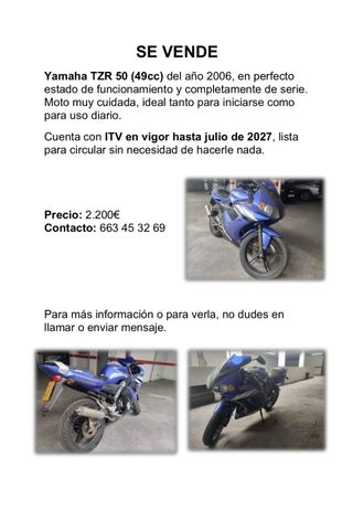 Yamaha TZR 50 (2006) Azul