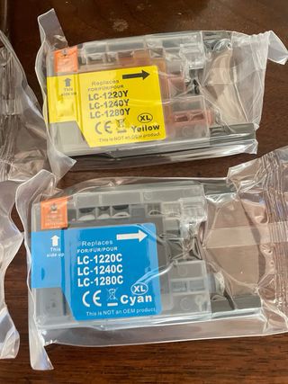 8 Cartuchos Tinta Brother LC-1220BK,LC-1240BK...