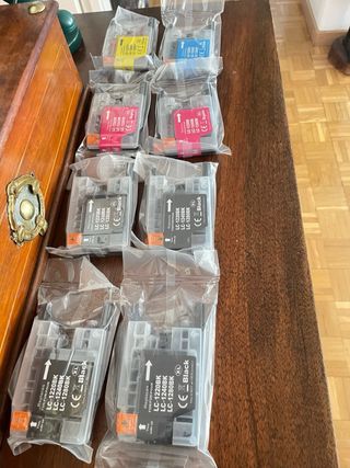 8 Cartuchos Tinta Brother LC-1220BK,LC-1240BK...