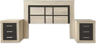 ✅CABECERO LARA Y 2 MESITAS MUEBLE KIT