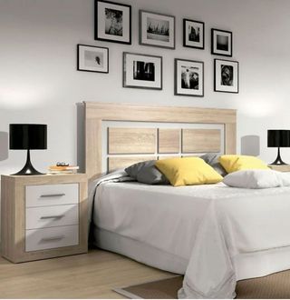 ✅CABECERO LARA Y 2 MESITAS MUEBLE KIT