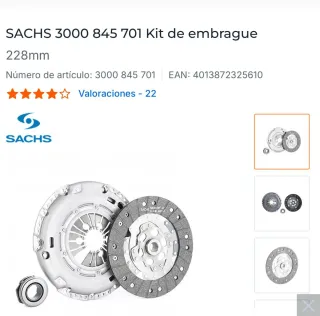 Kit de embrague SACHS