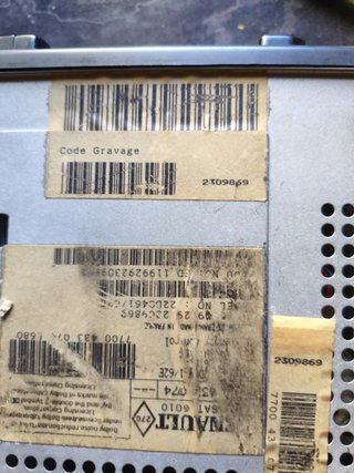 Radio Coche Renault LDN Cassette CD Changer