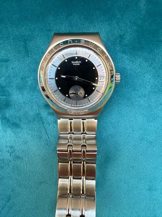 Swatch Irony Holbre IMPECABLE Peppermint 38mm