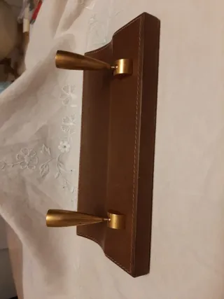 Portapenne da scrivania in pelle