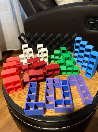 Tetris 3D Arte Decorativo