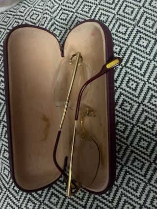 Montura Gafas Catriel Oro y Rojo