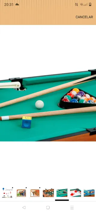 Mesa multijuegos 4 en 1 con Patas