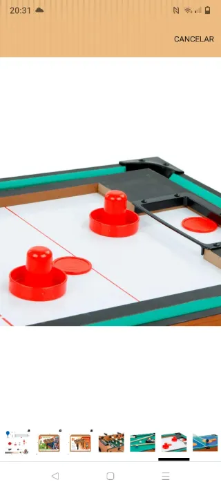 Mesa multijuegos 4 en 1 con Patas