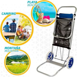 Carro Plegable 2 en 1 para playa camping...