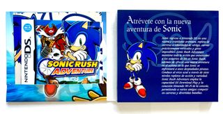 Kit de prensa Sonic Rush Adventure NDS Completo