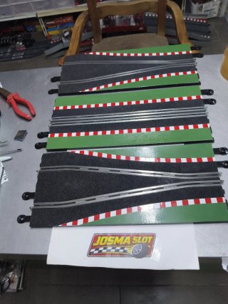 Pista Scalextric Chicane Negra Antigua
