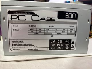 Fuente de Alimentación PC CASE 230 V