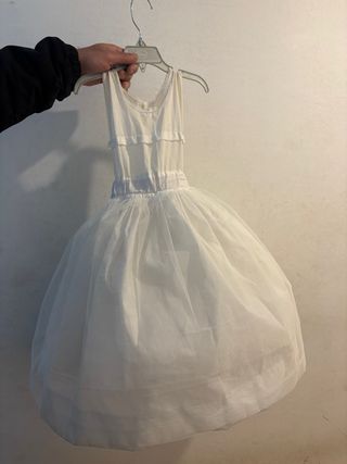 Cancán Fallera Niña 50cm Blanco