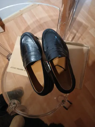 Mocasines Pull&Bear Piel Talla 41 Negro