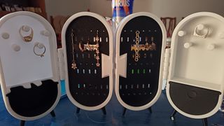 Joyero plegable 4 cuerpos anillos cadenas