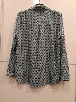 Camisa Sarah John manga larga estampado