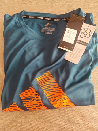 Camiseta Adidas Climalite Azul Talla 3XL Nueva