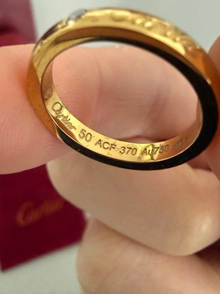 Anillo Cartier dorado