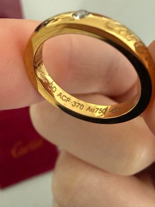 Anillo Cartier dorado