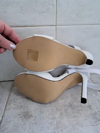 Sandali bianchi eleganti tg 35