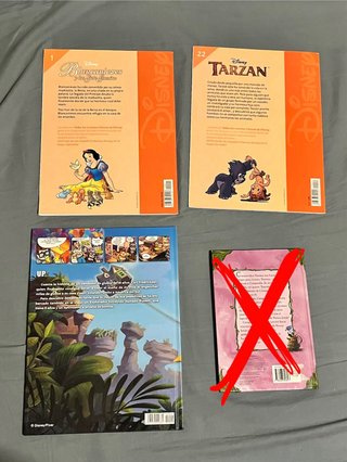 Lote 4 Libros Disney Cómics y cuento
