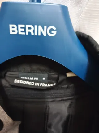 Chaqueta Moto Bering Siberia Azul y Gris