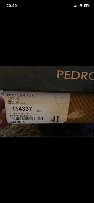 Botines Pedro Miralles Piel Talla 41