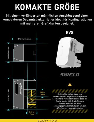 EZDIY-FAB Adattatore alimentazione PCIe GPU 8 pin